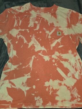 Carhartt Orange Tie-Dye Pocket Tee